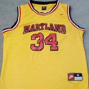 Maryland Terrapins Nike Len Bias Men's Medium Basketball jersey yellow NBA